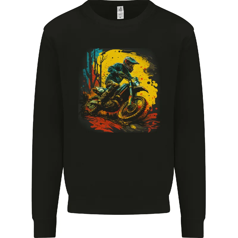 Year-End Sale A Motocross Rider MotoX Dirt Bike Scrambler Mens Sweatshirt Jumper