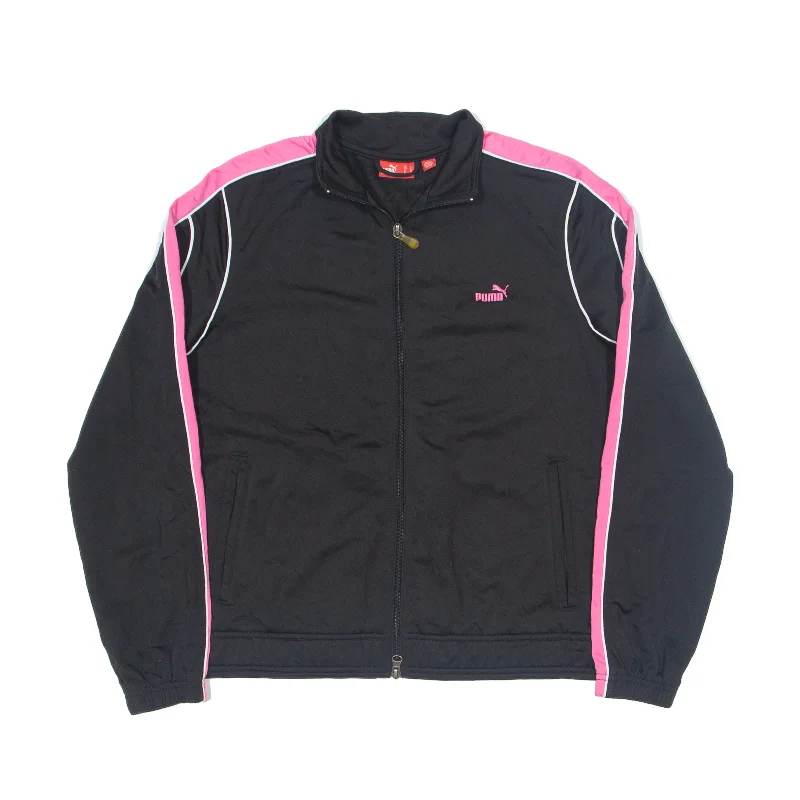 Closeout PUMA Track Jacket Black Colourblock Womens UK 14