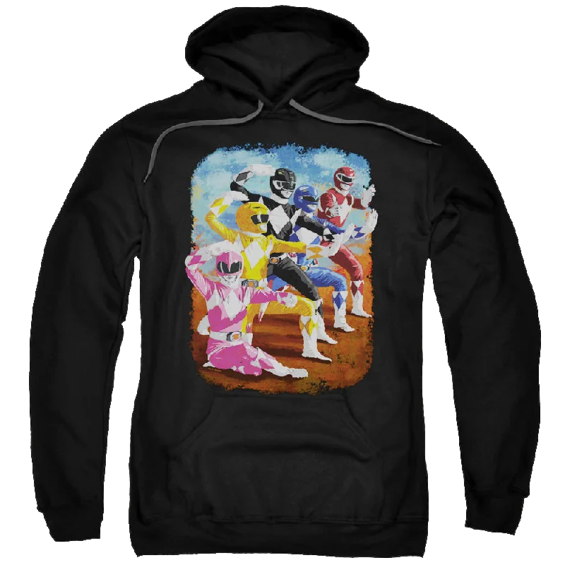 premium zip-up hoodieMighty Morphin Power Rangers Impressionist Rangers - Pullover Hoodie