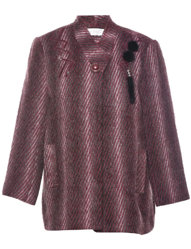 Final Markdown Single Breasted Wool Coat - M