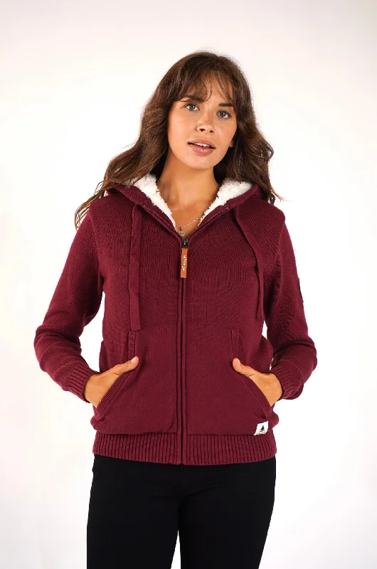 Savings Event Luna Mulberry Zip Hoodie