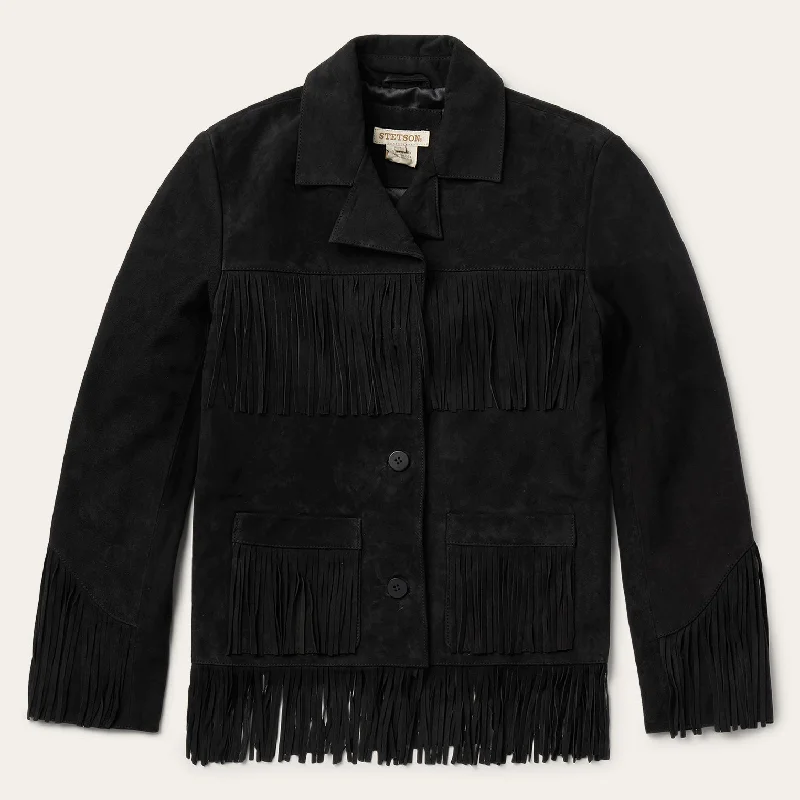 Exclusive Preview Fringe Suede Jacket