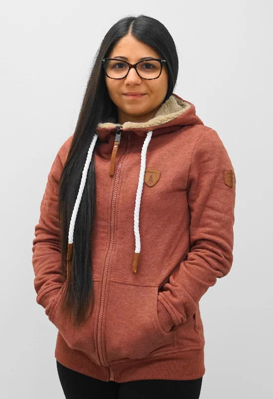 Deal Dash Myra Cocoa Zip Hoodie