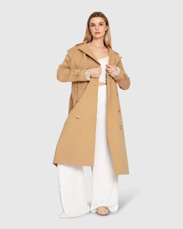 Friends and Family Sale Empirical Trench Coat - Khaki