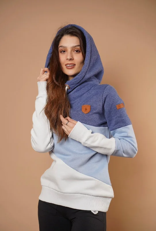 Savings Galore Selene Blue Hoodie in Indigo Mix