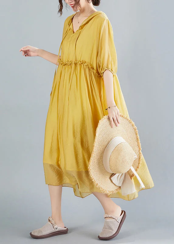 stylish party dressstylish party dressBohemian Yellow V Neck Patchwork Solid Maxi Dress Summer