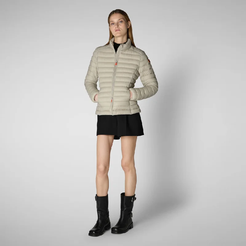 Last Chance Women's Carly Puffer Jacket in Rainy Beige