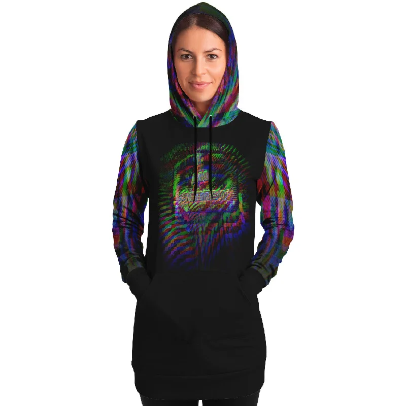 Last Chance I AM HEBREW 01-01 Ladies Designer Fashion Triblend Longline Hoodie