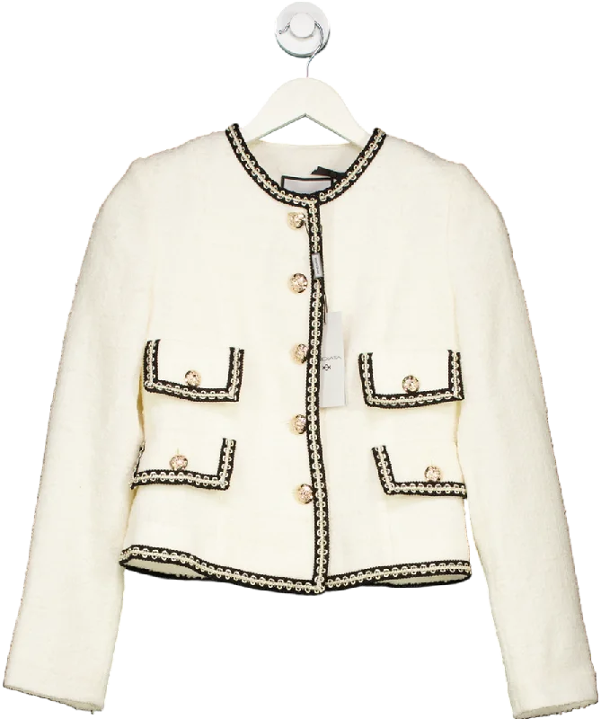 Buy Now Andiata Cream Lesley Boucle Blazer UK 4