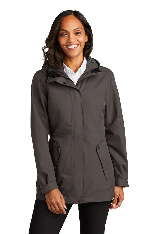 Price Reduction Port Authority Womens Collective Waterproof Full Zip Hooded Jacket - Graphite Grey Price Reduction Port Authority Womens Collective Waterproof Full Zip Hooded Jacket - Graphite Grey