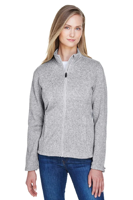 Price Reduction Devon & Jones Womens Bristol Pill Resistant Sweater Fleece Full Zip Jacket - Heather Grey Price Reduction Devon & Jones Womens Bristol Pill Resistant Sweater Fleece Full Zip Jacket - Heather Grey