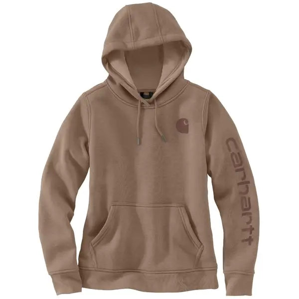 Price Cut Women's Midweight Logo Hoodie, Flaxseed