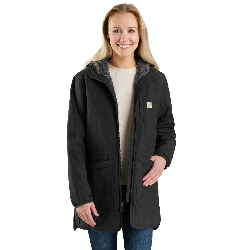 Special Savings Women's Rain Defender Loose Fit Lightweight Insulated Hooded Coat