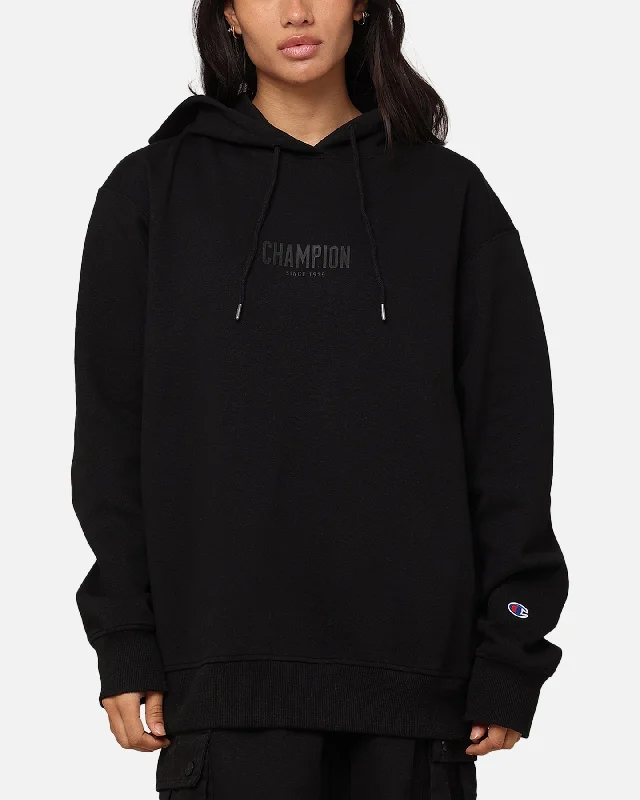 Limited Availability Champion Rochester Base Hoodie Black