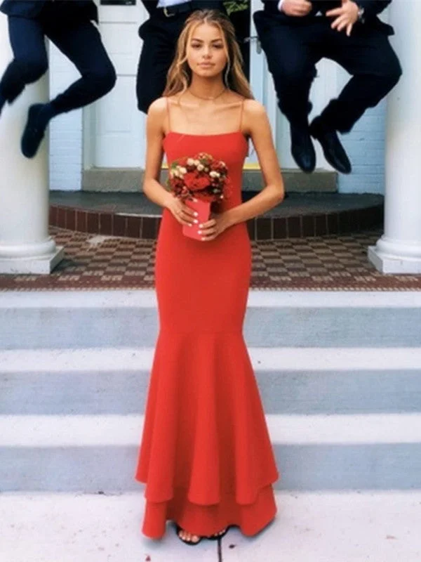 classic fit-and-flare dressclassic fit-and-flare dressCustom Made A Line Spaghetti Straps Red Mermaid Prom Dresses Party Dresses, Red Thin Straps Formal Dresses