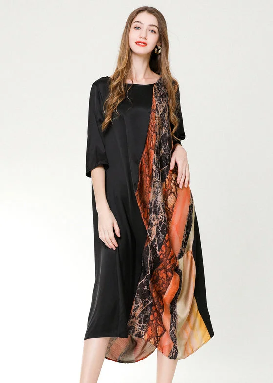Deal of the Day DIY Colorblock Asymmetrical Patchwork Print Chiffon Party Dress Summer Deal of the Day DIY Colorblock Asymmetrical Patchwork Print Chiffon Party Dress Summer
