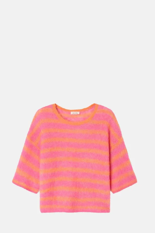 Super Bargain Nenybay Knit Orange Fluo Raye Hibiscus