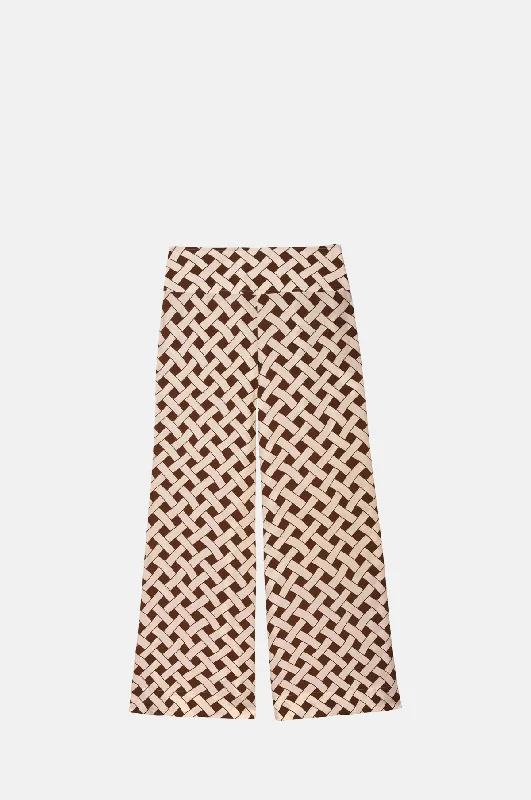 While Supplies Last Isotta Trouser Diamond Wave Chocolate
