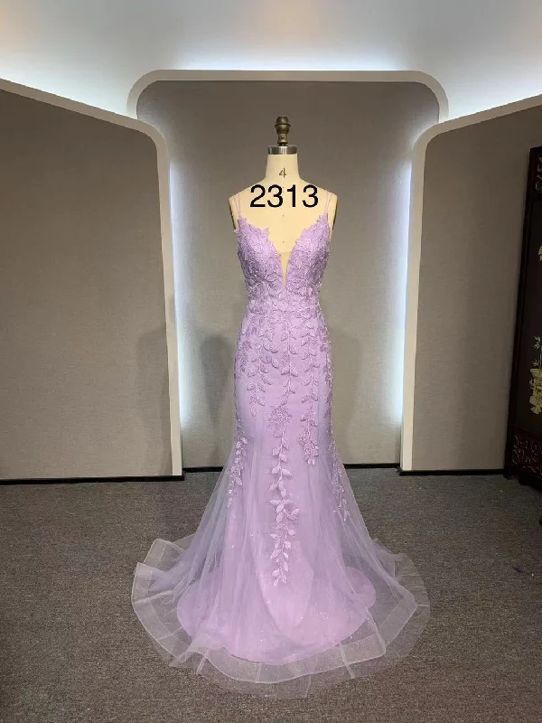 backless dressbackless dressWholesale Purple Mermaid Dresses-2313