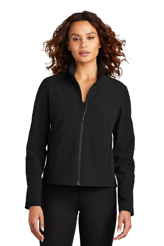Season Finale Sale Mercer+Mettle Womens Water Resistant Soft Shell Full Zip Jacket - Deep Black - New Season Finale Sale Mercer+Mettle Womens Water Resistant Soft Shell Full Zip Jacket - Deep Black - New
