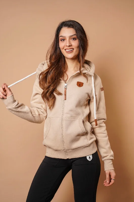 Final Sale Hera Sand Full-Zip Hoodie