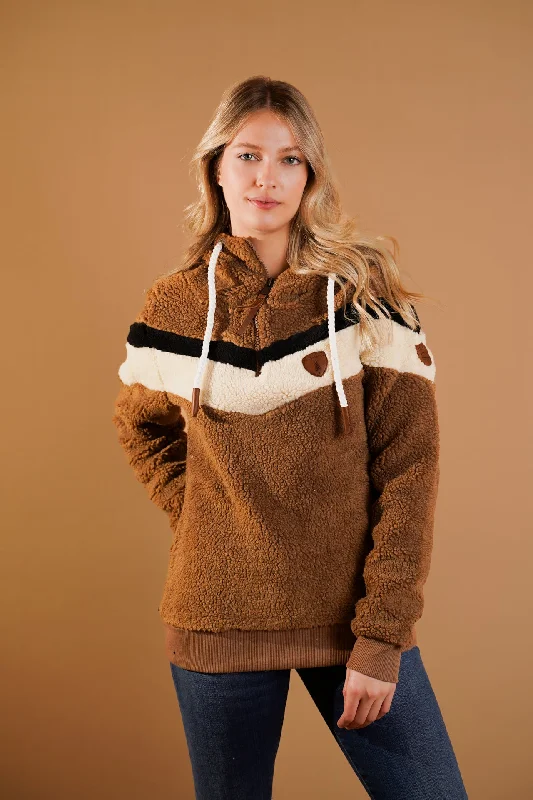 Bonus Savings Alicia Sherpa Teddy Hoodie