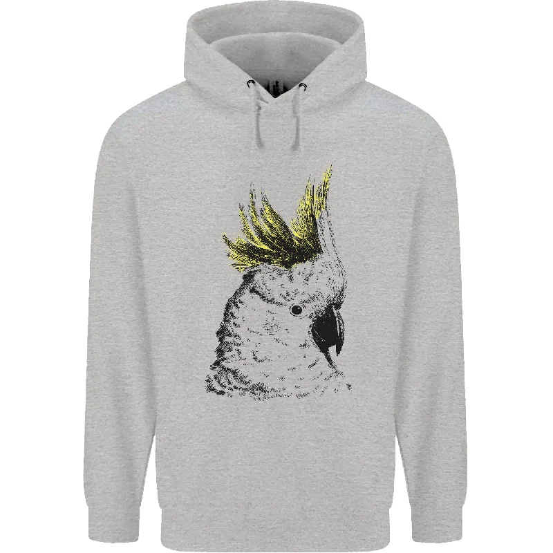Price Cut A Cockatoo Bird Mens 80% Cotton Hoodie