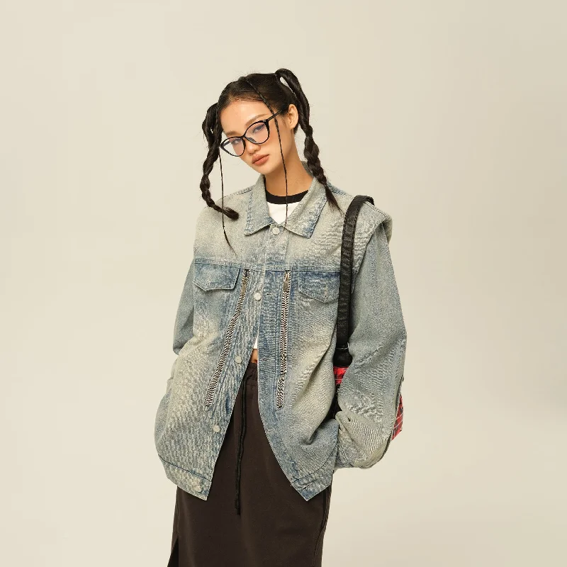Clearance Event RTK (W) No. 3164 BLUE DENIM SHOULDER PAD JK