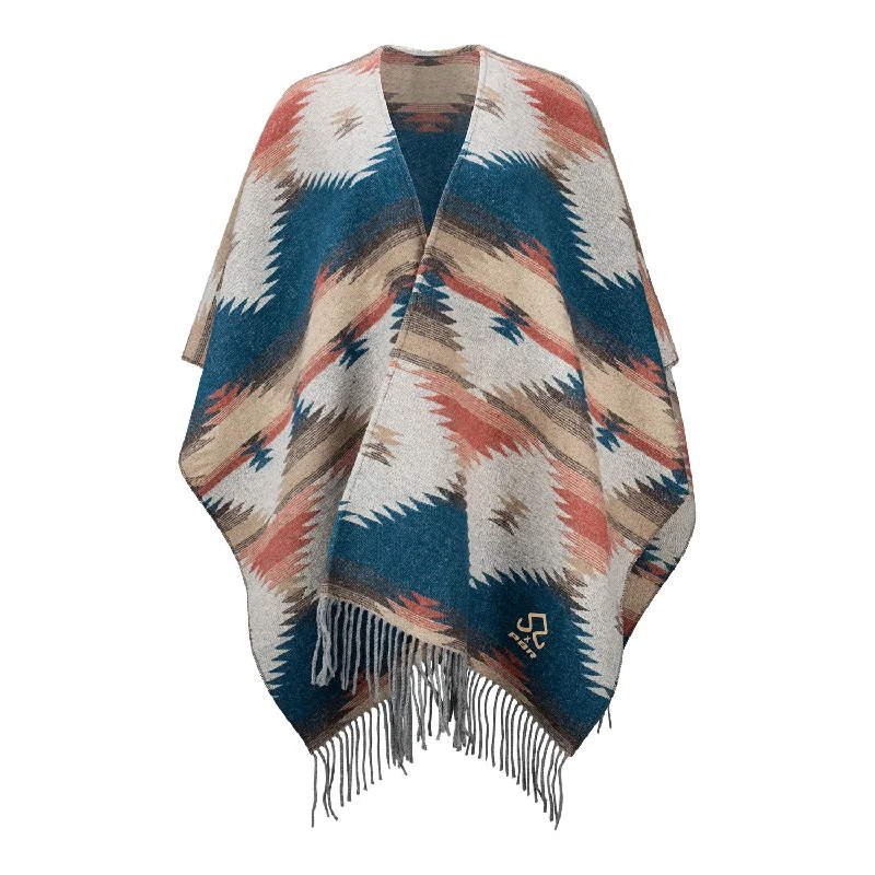 Best Bargains JJ X PBR Southwestern Print Blanket Wrap Poncho