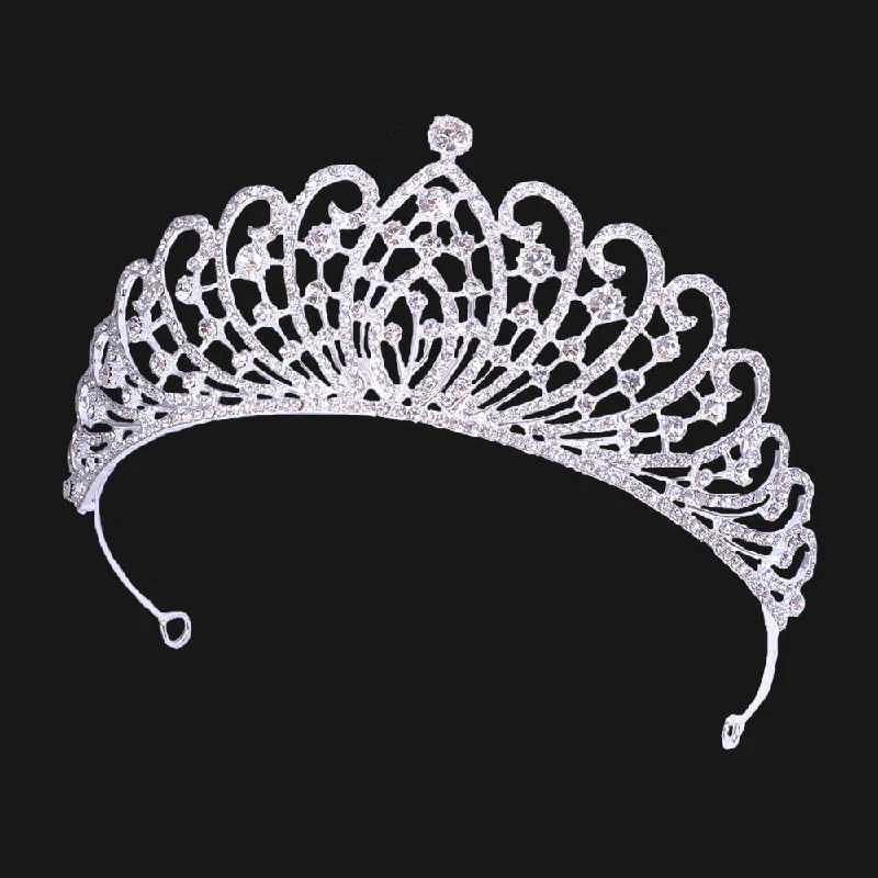 winter dresswinter dressBridal Crown Tiara Alloy Thick Silver Gold Crown Princess Bridal wedding accessories 650390631349