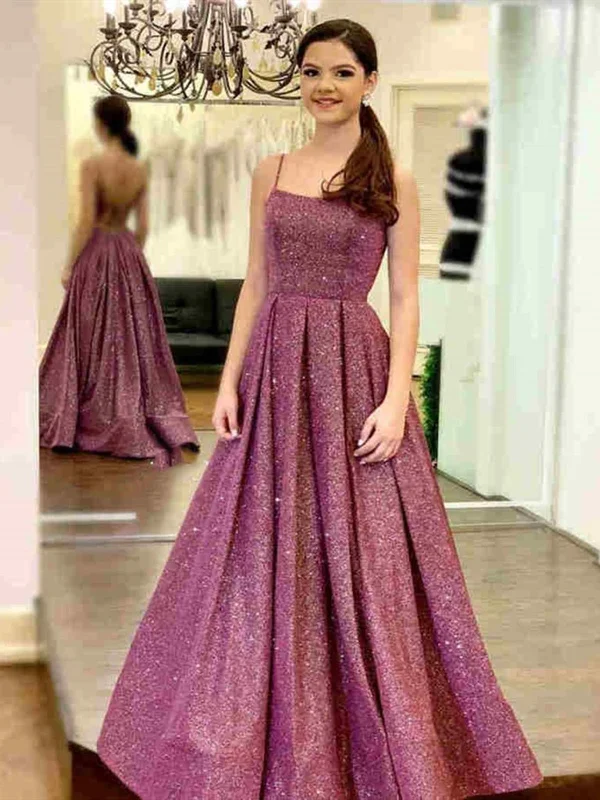Price Drop Shiny Open Back Purple Long Prom Dresses with Slit, Thin Strap Purple Long Formal Evening Dresses Price Drop Shiny Open Back Purple Long Prom Dresses with Slit, Thin Strap Purple Long Formal Evening Dresses