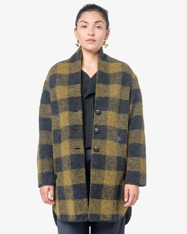 Friends and Family Sale Gino Coat in Dark Green