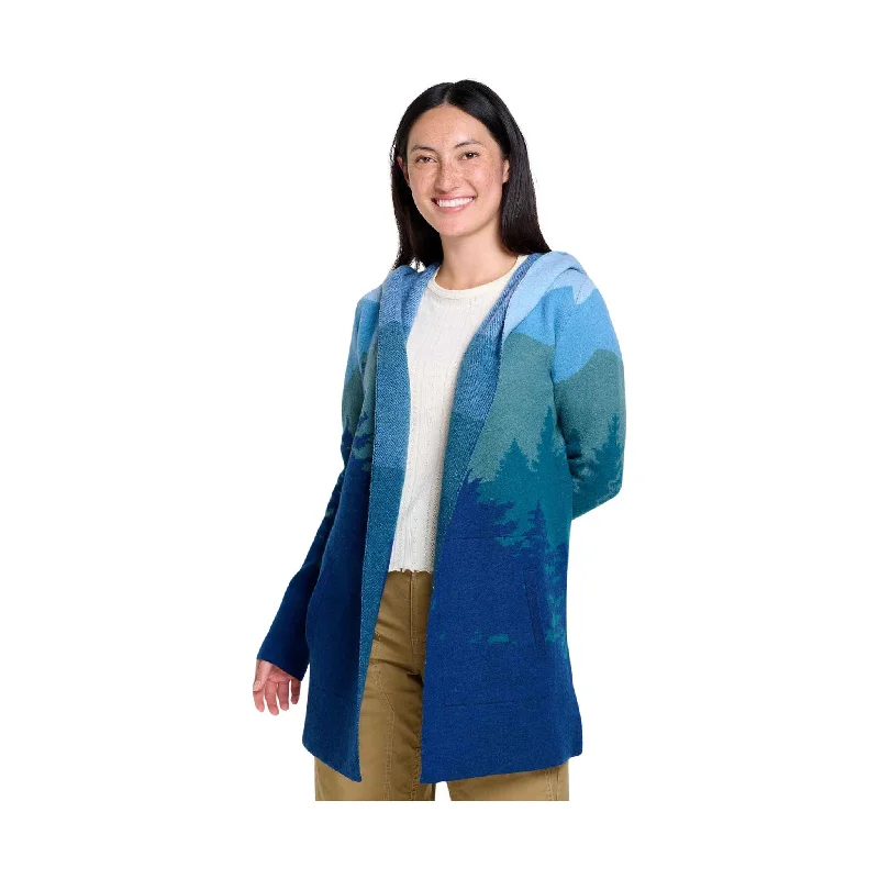 One-DAY Sale Merino Heartfelt HoodieToad & Co Women's Merino Heartfelt Hoodie - Atlantic Treeline Scenic- ONLINE STORE CREDIT/EXCHANGE ONLY