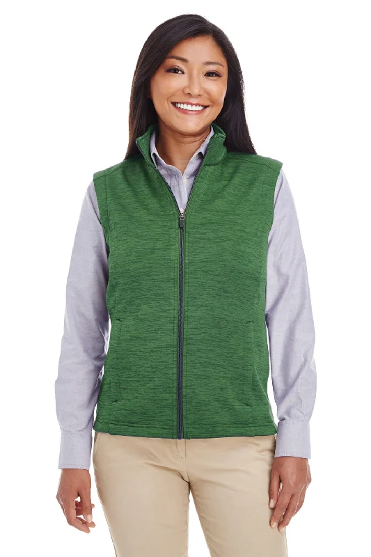 Online Exclusive Devon & Jones Womens Newbury Full Zip Fleece Vest - Heather Forest Green - Closeout Online Exclusive Devon & Jones Womens Newbury Full Zip Fleece Vest - Heather Forest Green - Closeout