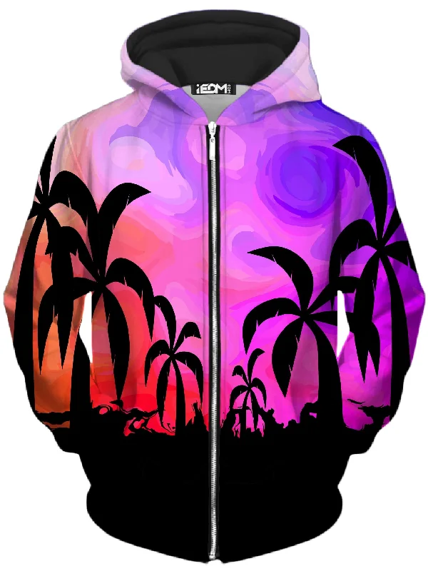 performance hoodieTropical Twilight Unisex Zip-Up Hoodie