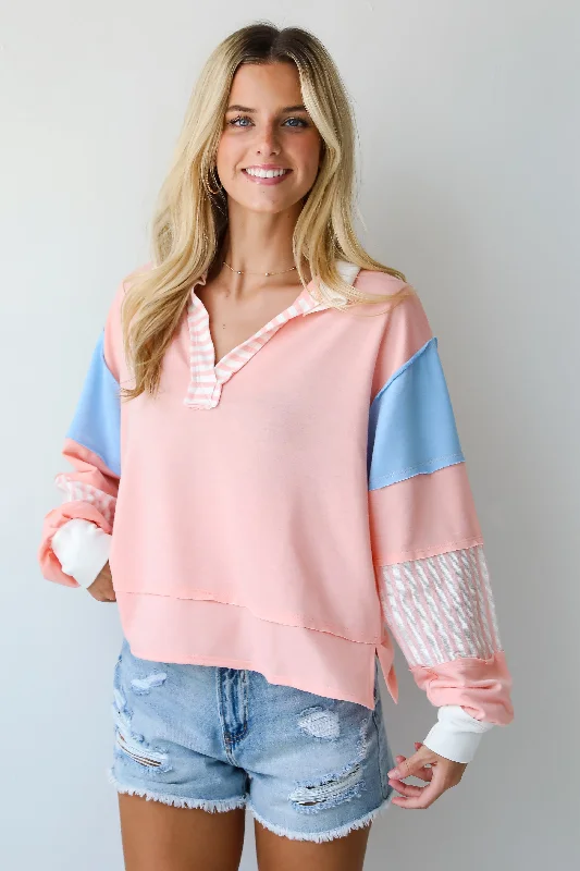 Midnight Madness FINAL SALE - Perfect Plans Color Block Collared Top