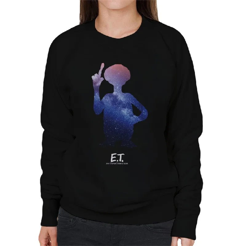 fashion gym hoodieE.T. Galactic Silhouette Women's Sweatshirt