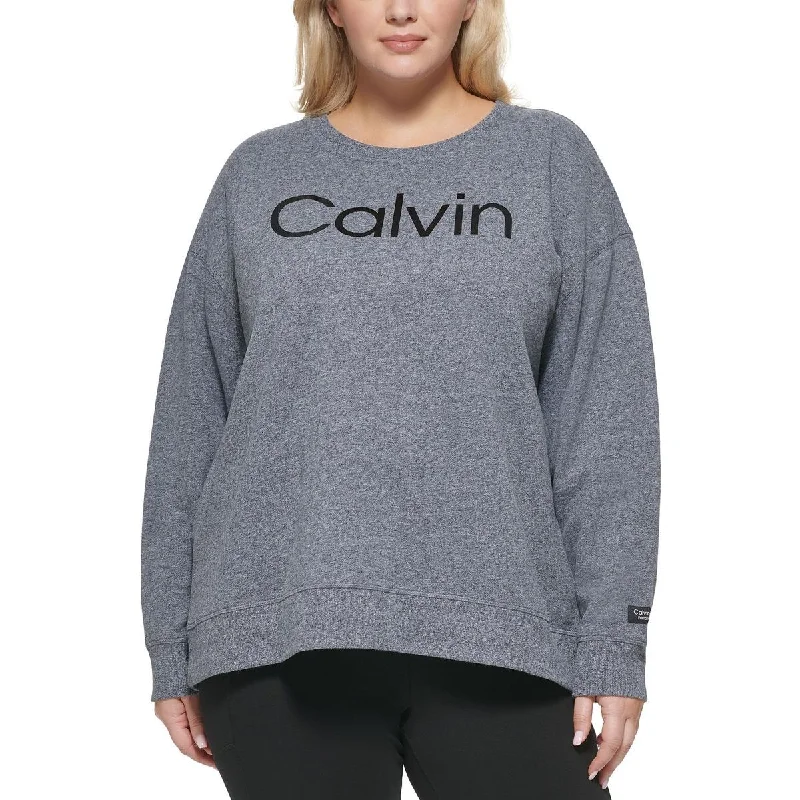 Inventory Reduction Calvin Klein Performance Womens Plus   Logo Fitness Sweatshirt