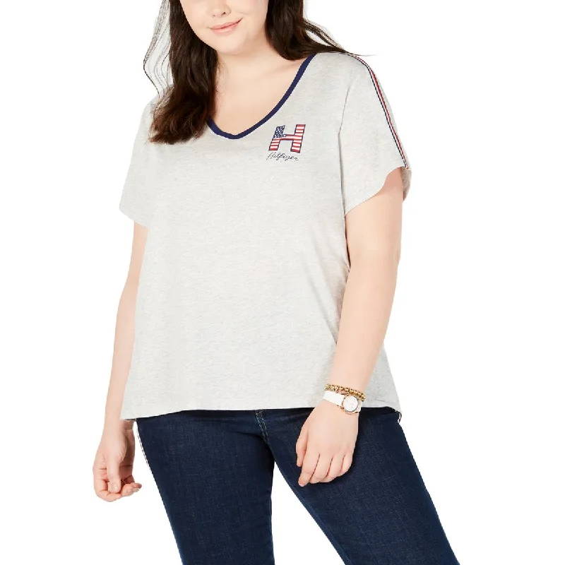 Act Fast Tommy Hilfiger Sport Womens Plus Fitness Running T-Shirt