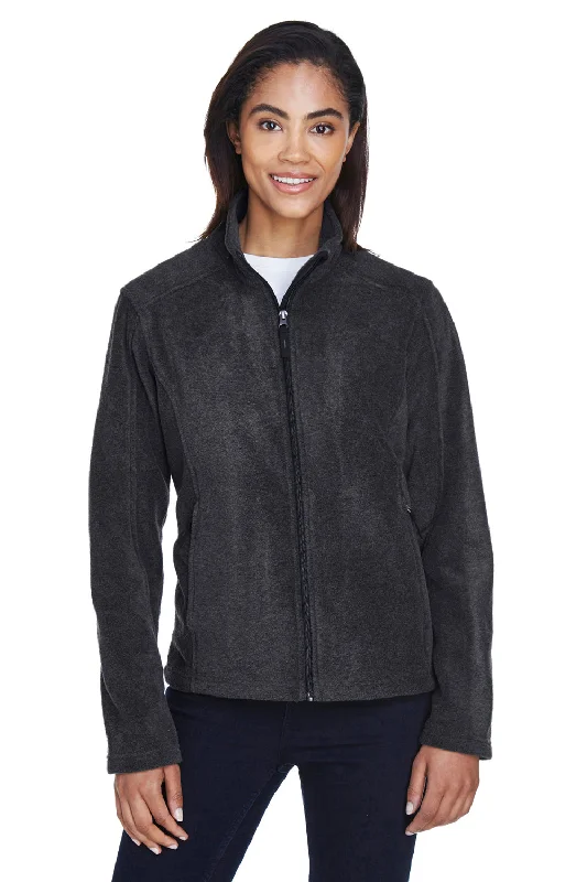 Final Clearance Core 365 Womens Journey Pill Resistant Fleece Full Zip Jacket - Heather Charcoal Grey Final Clearance Core 365 Womens Journey Pill Resistant Fleece Full Zip Jacket - Heather Charcoal Grey