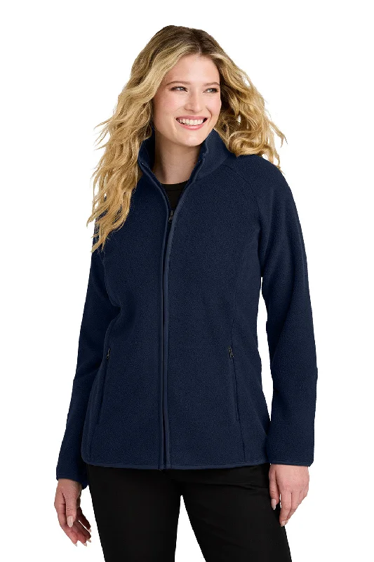 Price Drop Port Authority Womens C-FREE Raglan Pill Resistant Fleece Full Zip Jacket - True Navy Blue - New Price Drop Port Authority Womens C-FREE Raglan Pill Resistant Fleece Full Zip Jacket - True Navy Blue - New