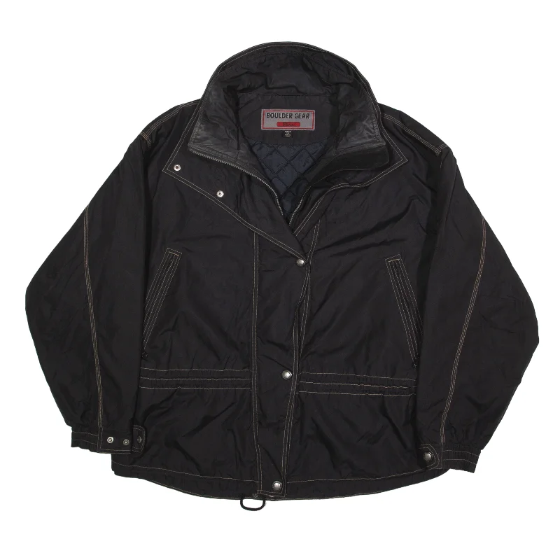 Price Reduction BOULDER GEAR Jacket Black Nylon 90s Womens L