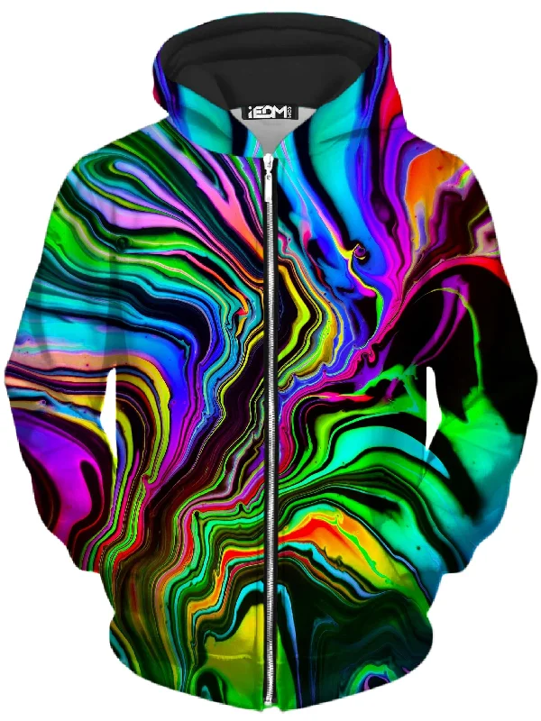 classic pullover hoodieRainbow Rift Unisex Zip-Up Hoodie