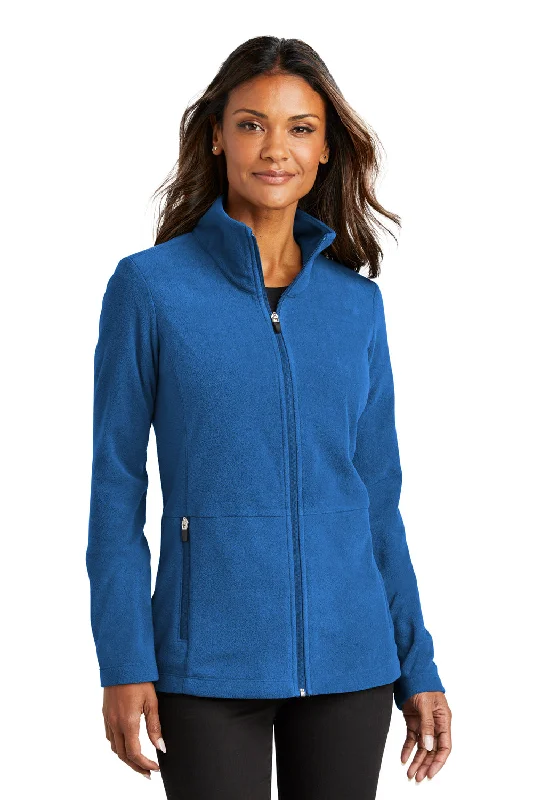 Deep Discounts Port Authority Womens Accord Pill Resistant Microfleece Full Zip Jacket - Royal Blue