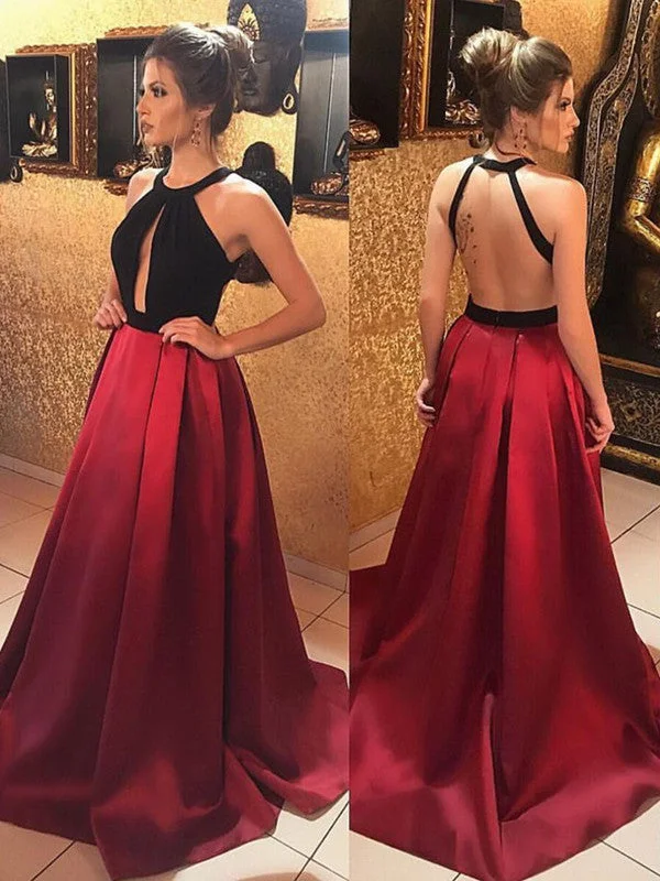 New Arrival Unique Two Pieces Black Top Backless Burgundy Prom Dresses, Burgundy Formal Dresses, Evening Dresses New Arrival Unique Two Pieces Black Top Backless Burgundy Prom Dresses, Burgundy Formal Dresses, Evening Dresses