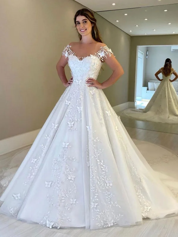 Exclusive Savings Gorgeous Off Shoulder White Lace Long Prom Dresses, Open Back White Lace Wedding Dresses, White Lace Formal Evening Dresses SP2122 Exclusive Savings Gorgeous Off Shoulder White Lace Long Prom Dresses, Open Back White Lace Wedding Dresses, White Lace Formal Evening Dresses SP2122