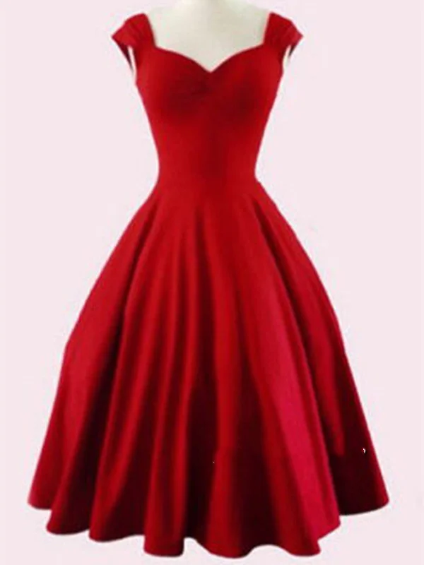 New Markdowns Custom Made A Line Short Red Prom Dresses, Short Red Homecoming Dresses, Formal Dresses New Markdowns Custom Made A Line Short Red Prom Dresses, Short Red Homecoming Dresses, Formal Dresses