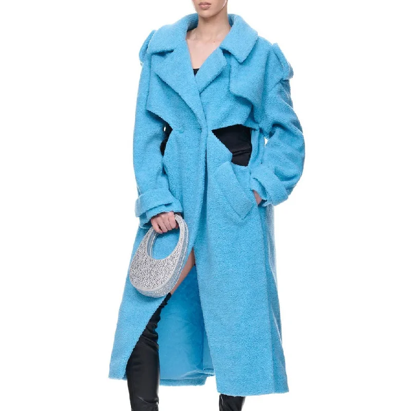 Online Exclusive Quaint Notch Lapel Twisted Cut Out Bell Sleeve Double Breasted Midi Faux Fur Coat Online Exclusive Quaint Notch Lapel Twisted Cut Out Bell Sleeve Double Breasted Midi Faux Fur Coat