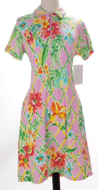 off-shoulder dressoff-shoulder dressG Lifestyle Pink Veranda Short Sleeve Dress - Size Small